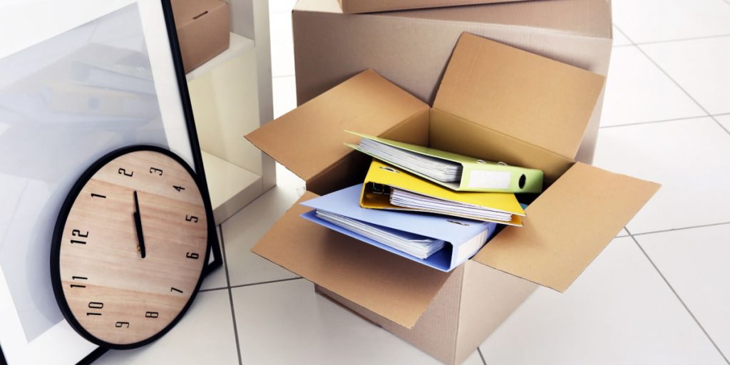 packing documents when moving