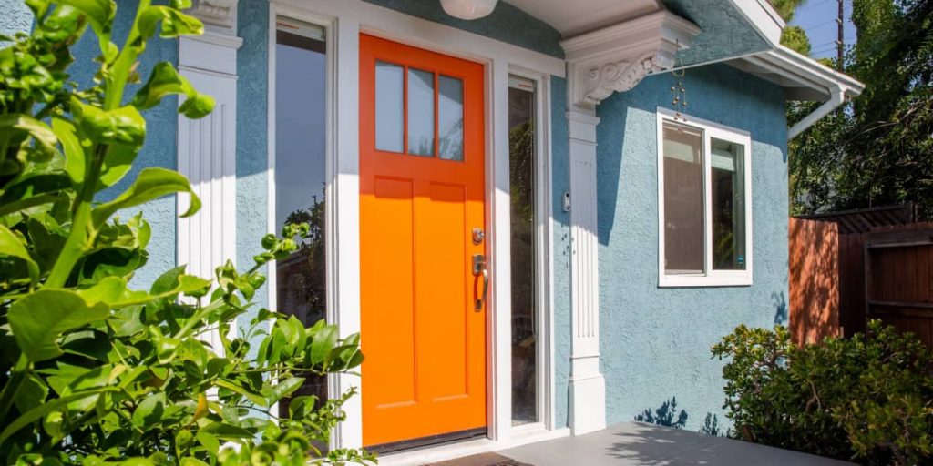 orange front door