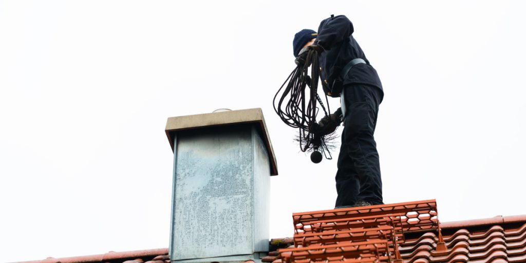 chimney cleaning preparation