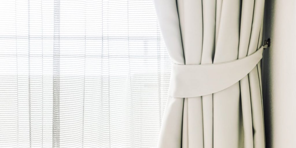 white style of curtains