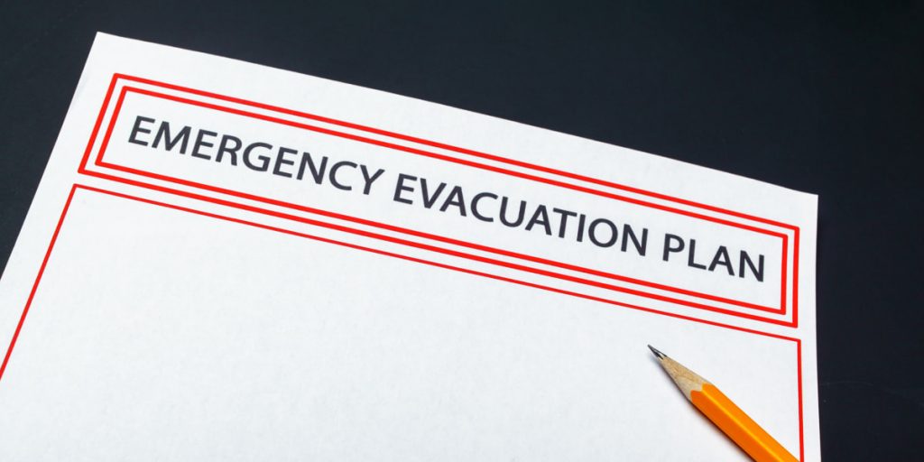 emergency evacuation plan list
