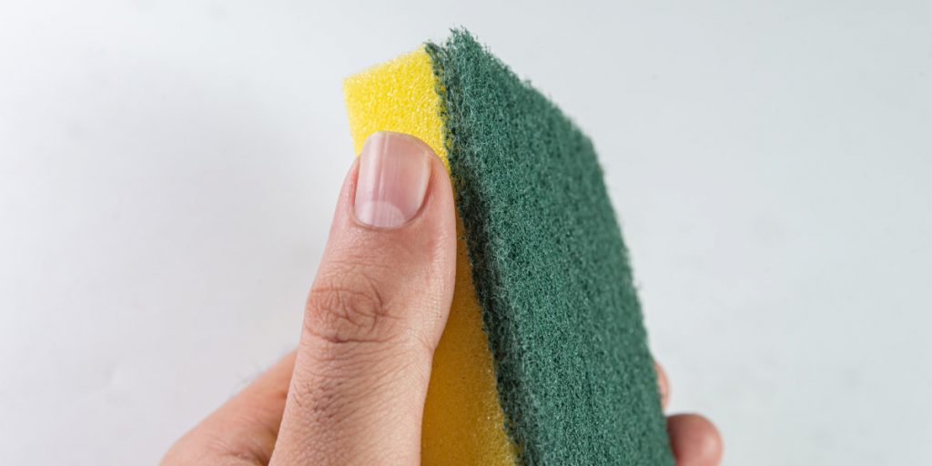 hand hold dishwashing sponge